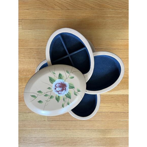 Vintage Wooden Sliding Tray Jewelry Organizer - Picture 13 of 13